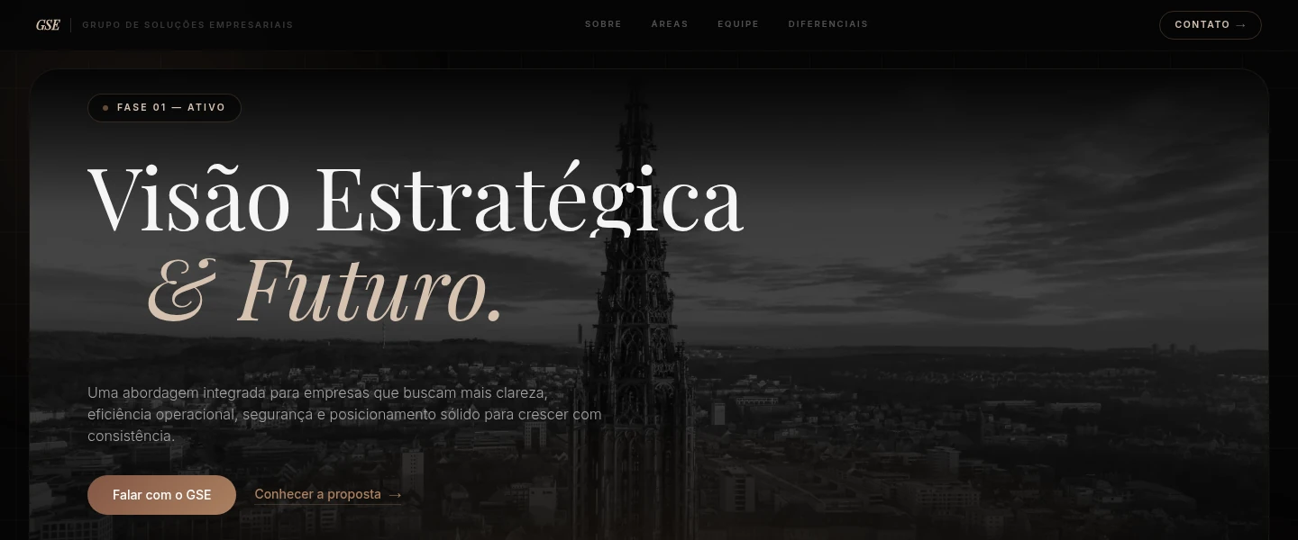 Site de GSE no ar — Estratégia pra empresas  que querem evoluir.