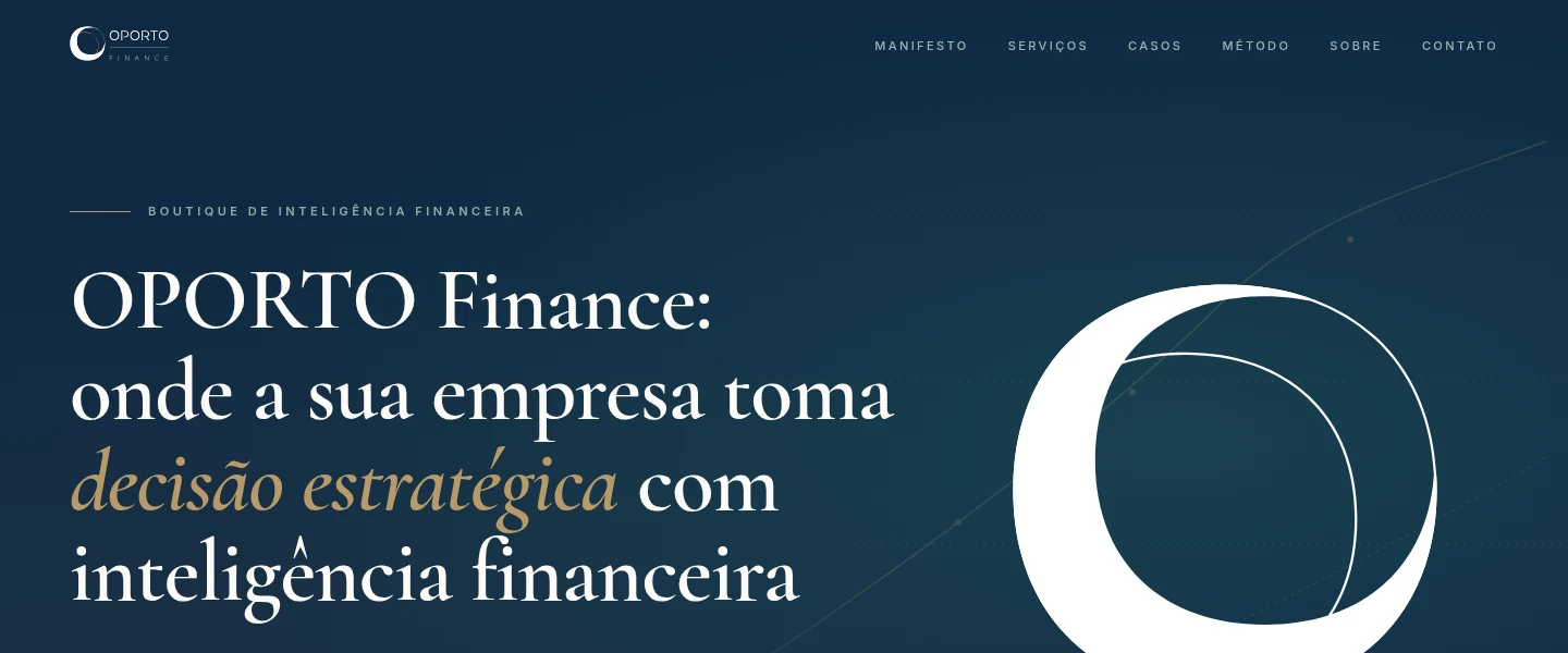 Site de O Porto Finance no ar — Inteligência financeira, sem ruído.